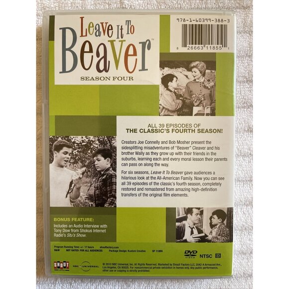 Leave It to Beaver: Season Four (DVD, 1960) Six Disk Set Shout Factory Release - Picture 2 of 16
